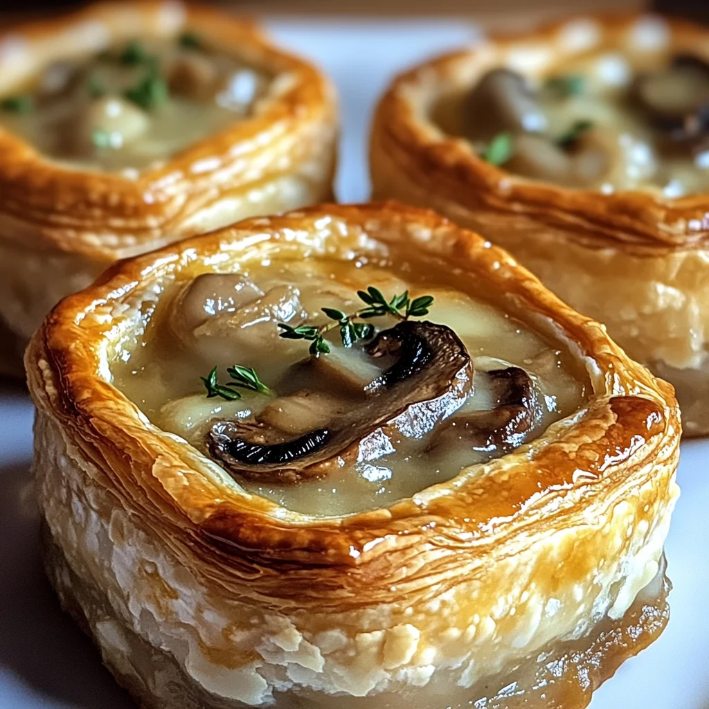 Mini Mushroom & Gruyère Pot Pies