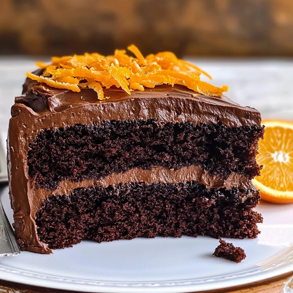 Moist Chocolate Orange Cake