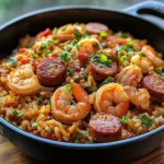 One Pot Shrimp and Sausage Jambalaya