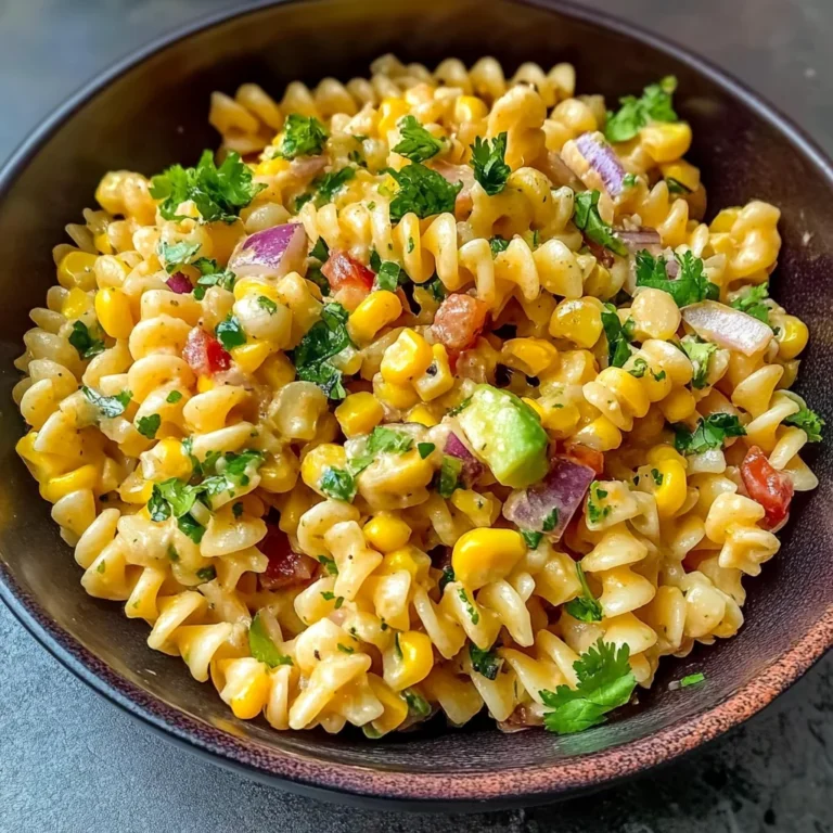 Perfect Mexican Street Corn Pasta Salad - homefoodkitchen