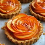 Persimmon Almond Rosette Tarts