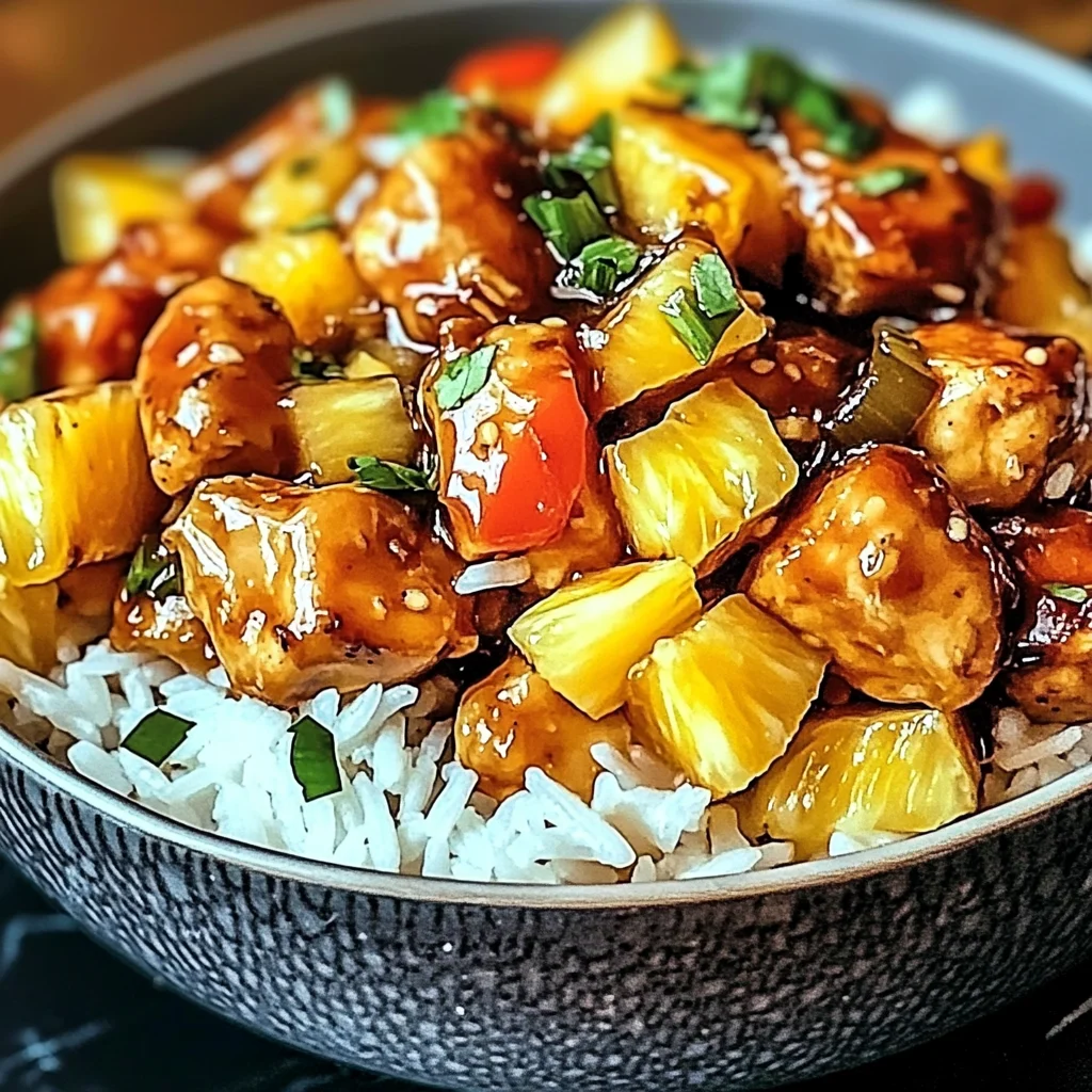 Pineapple Chicken and Rice: A Sweet and Savory Weeknight Favorite