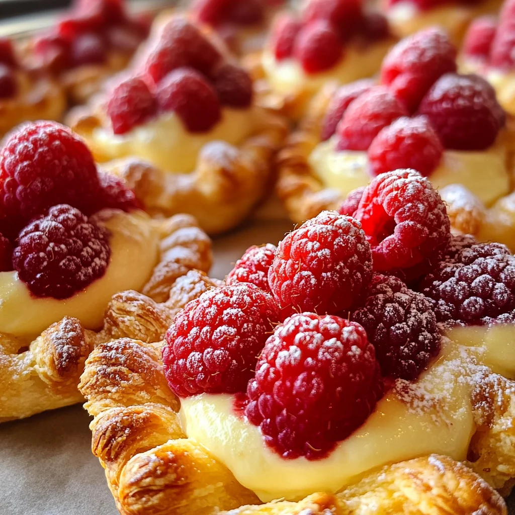 Raspberry Custard Pastry Recipe