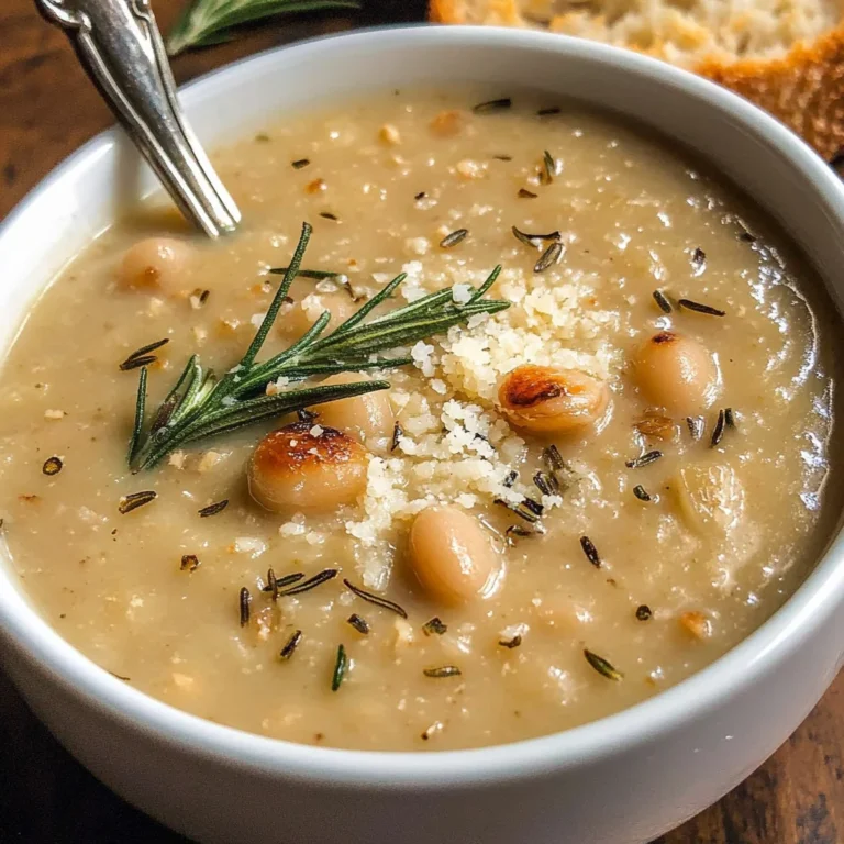 Rosemary Roasted Garlic Bean Soup