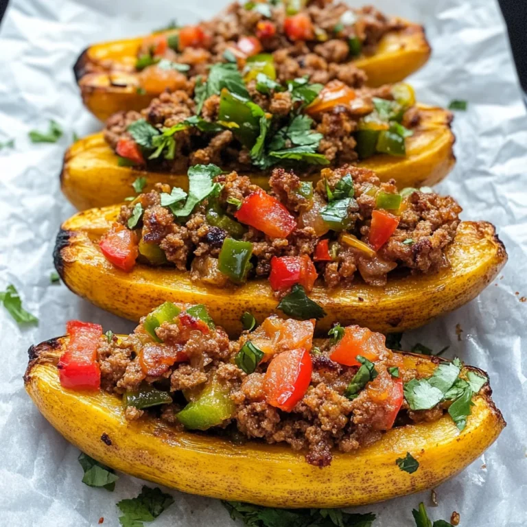 Stuffed Plantains (Canoas de Platanos)