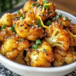 Vegan Lemon Pepper Glazed Cauliflower Recipe