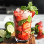 Virgin Strawberry Mojito (Mocktail)