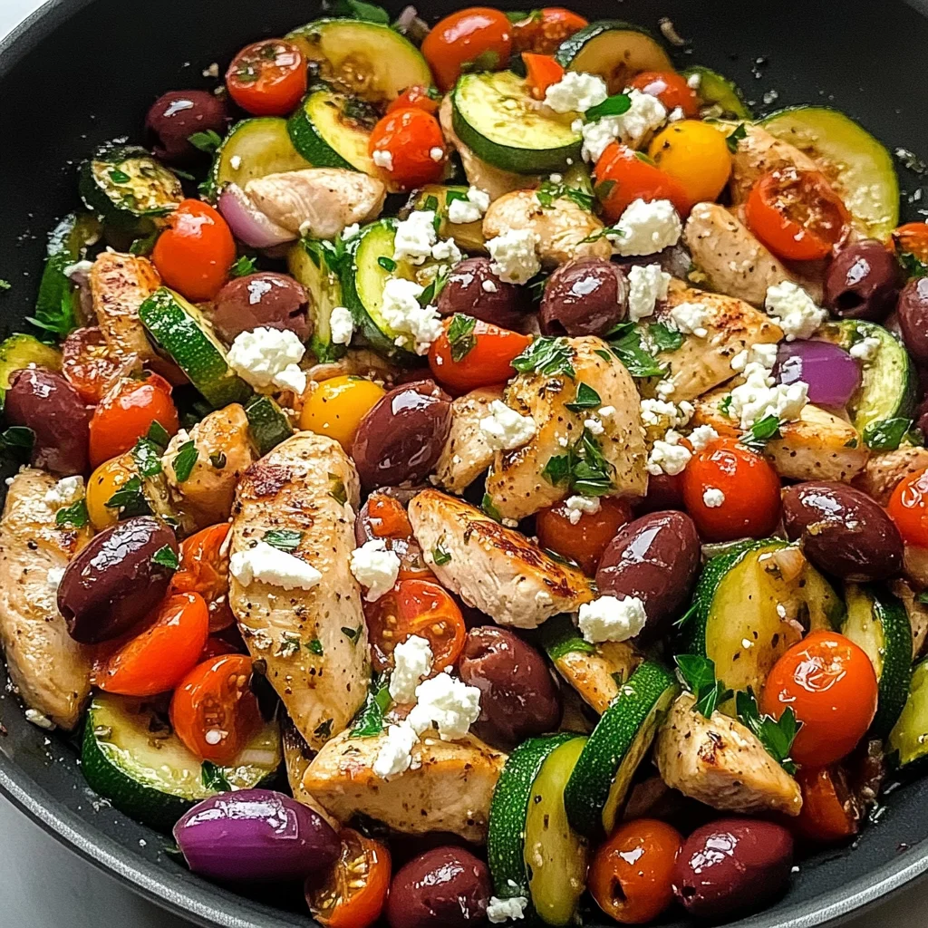 Zesty Mediterranean Chicken Stir Fry in Just 30 Minutes