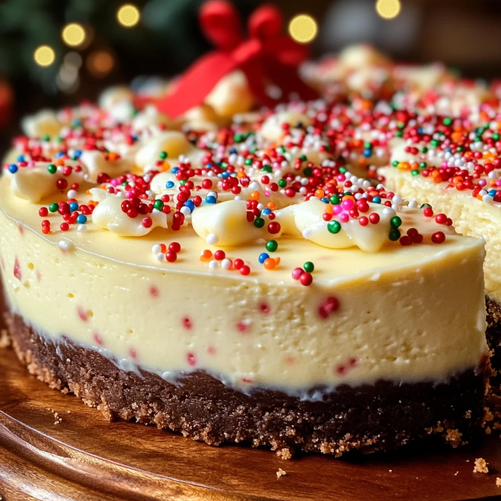 🎄 Christmas Sugar Cookie Cheesecake 🎄