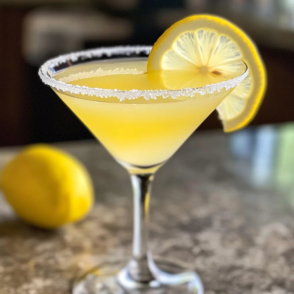 3 Ingredient Lemon Drop Martini