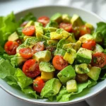 Avocado Salad with Lime Cilantro Dressing