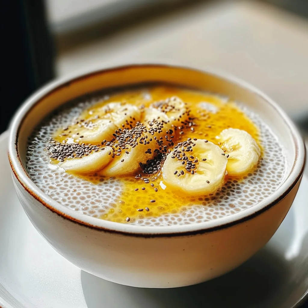 Banana Coconut Milk Chia Seed Pudding