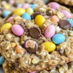 Chewy Cadbury Egg Oatmeal Chocolate Chip Easter Cookies Delight