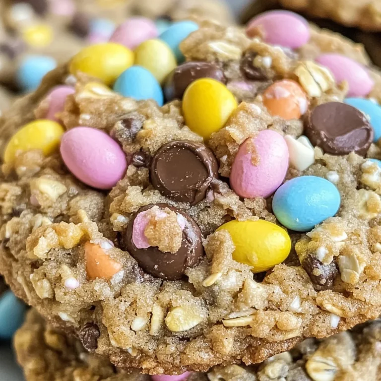 Chewy Cadbury Egg Oatmeal Chocolate Chip Easter Cookies Delight