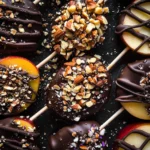 Chocolate Covered Apple Slices