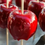 Classic Red Candy Apples: Old-Fashioned Fair Treat!