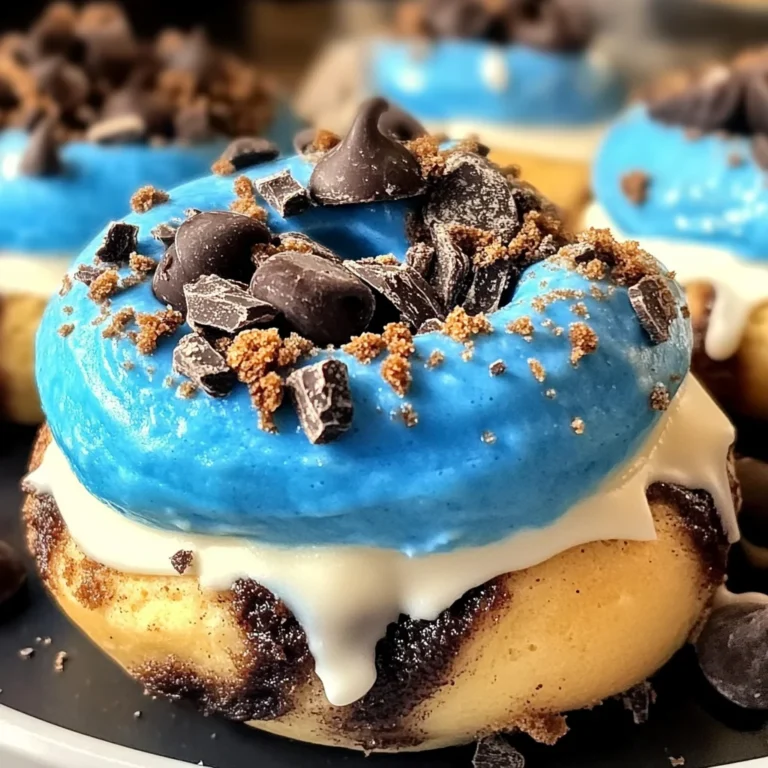 Cookie Monster Cinnamon Rolls: A Fun Twist on a Classic Treat