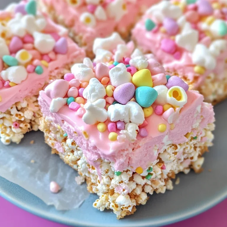Easter Bunny Marshmallow Popcorn Bars