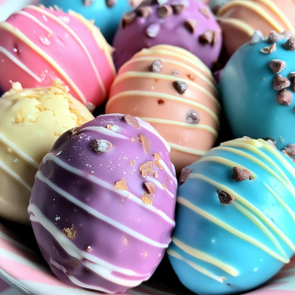 Easter Egg Cookie Dough Truffles