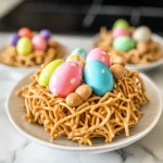 Easter Egg Peanut Butter Haystacks
