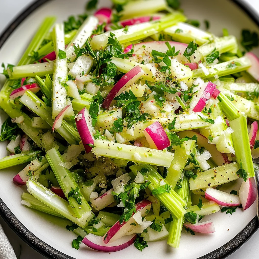 Easy Celery Salad Recipe - A Healthy Earthy Flavor