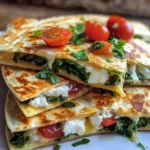 Fresh Mediterranean Quesadillas
