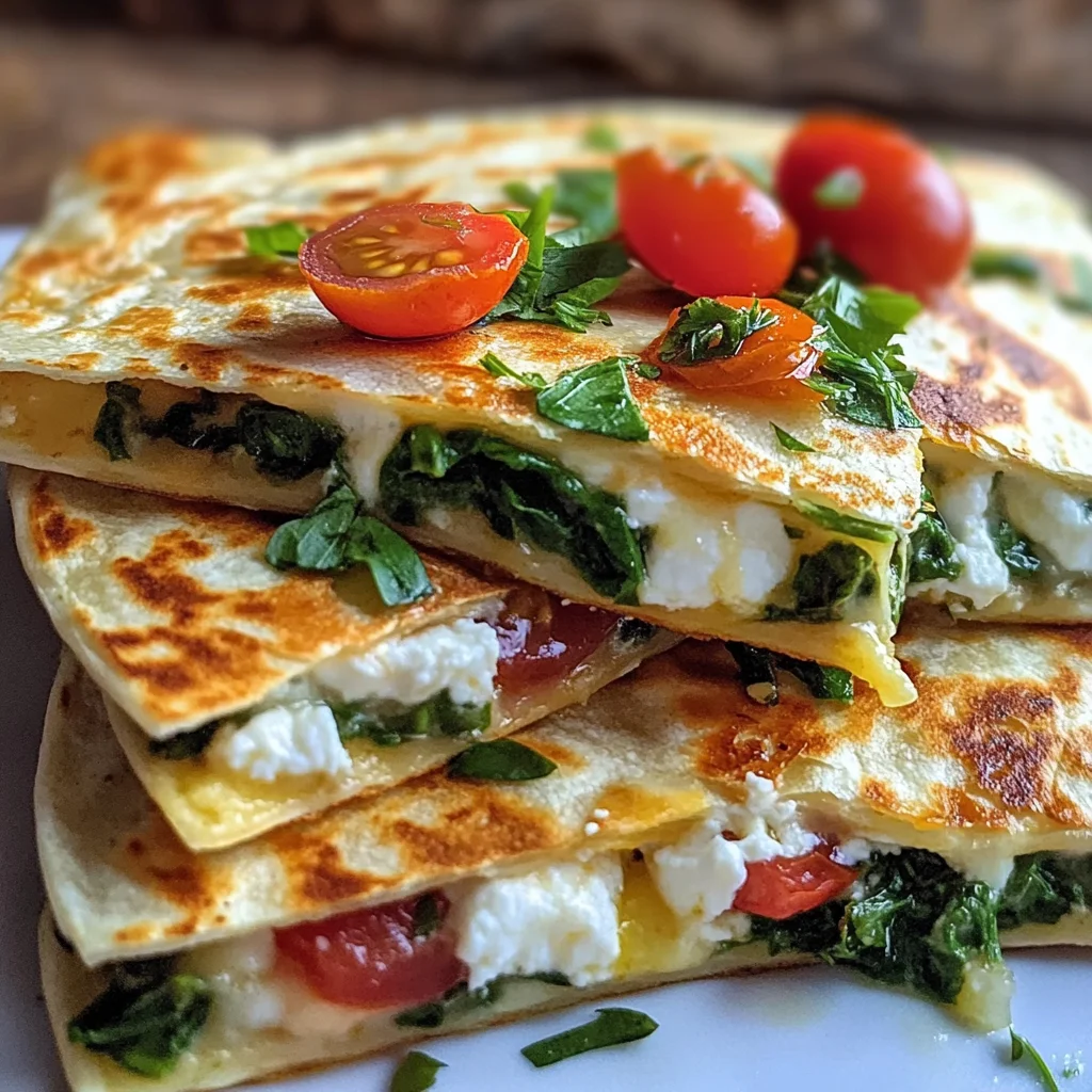 Fresh Mediterranean Quesadillas