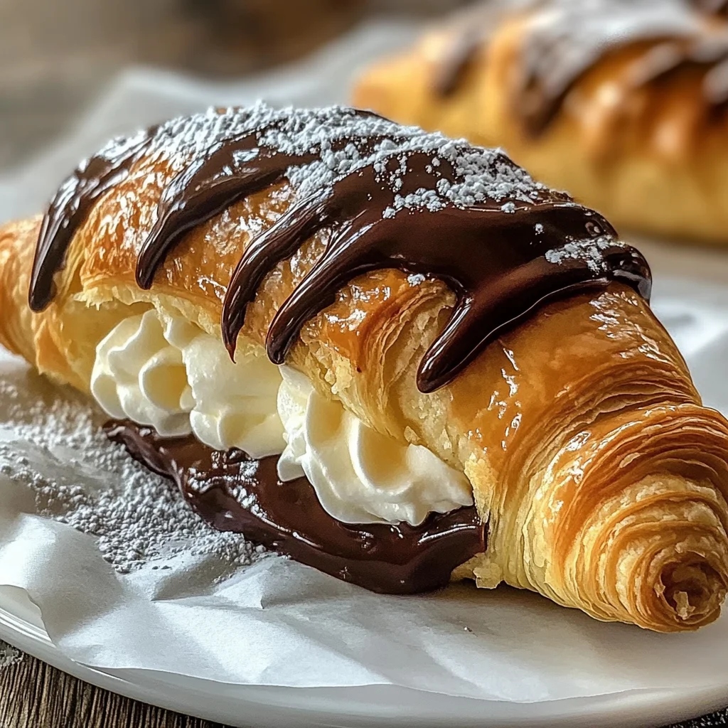Indulgent Boston Cream Pie Croissants for Your Sweet Tooth