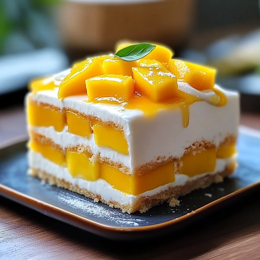 Irresistible Tasty Mango Milk Cake for Tropical Bliss