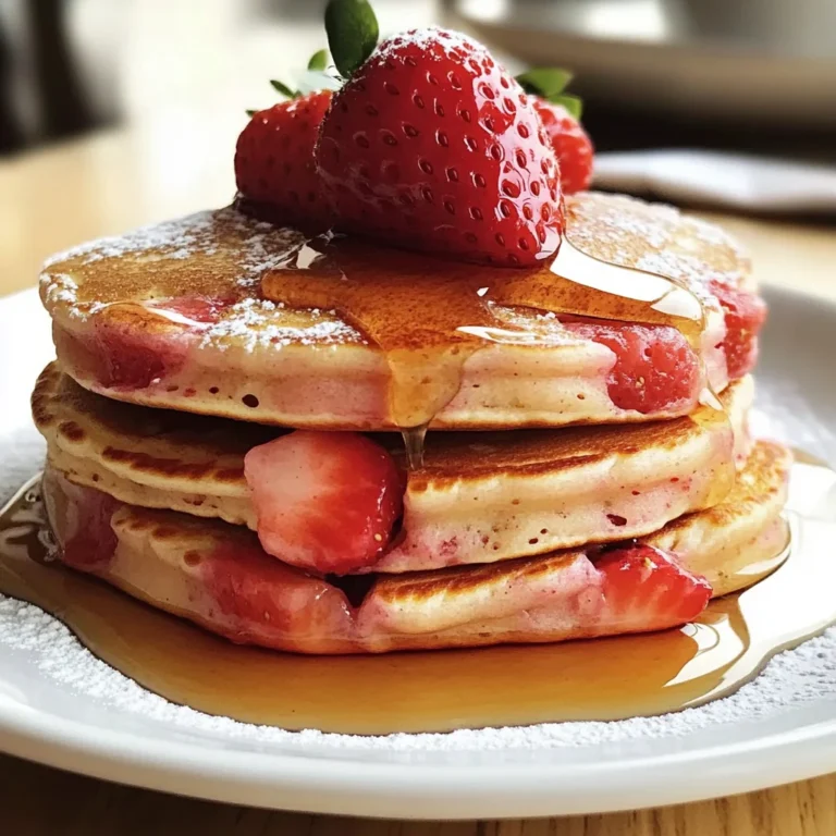 Perfect Breakfast Strawberry Pancakes - Alrightwithme