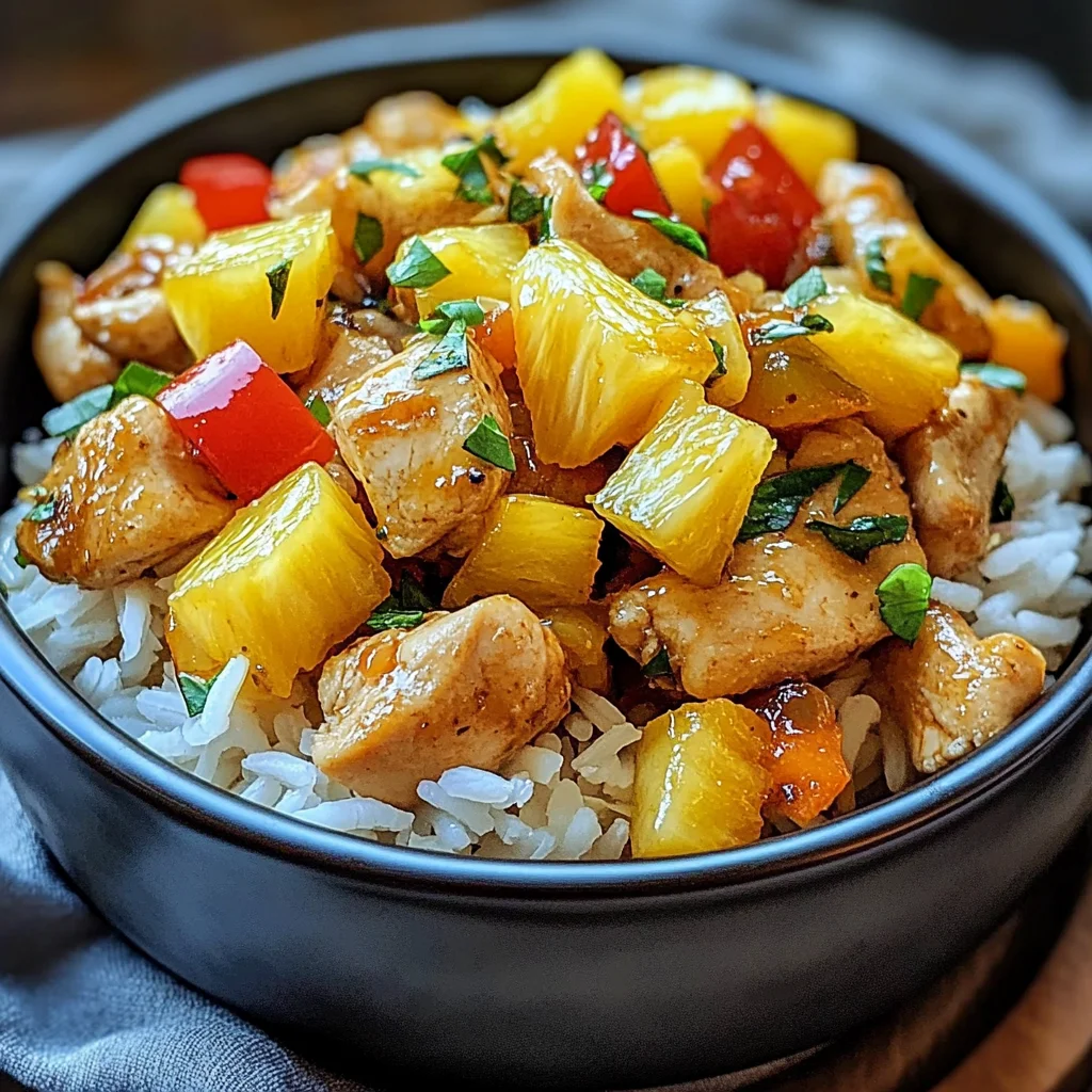 Pineapple Chicken and Rice: Easy Tropical Delight Recipe