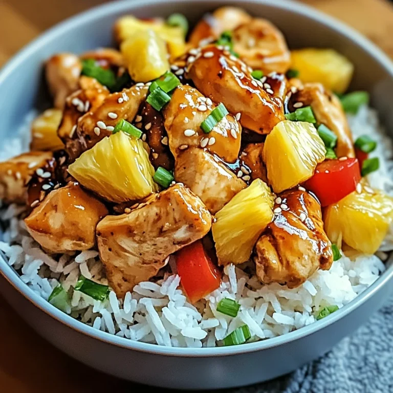 Pineapple Chicken and Rice: Quick Tropical Delight for Dinner