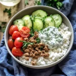 Quick Greek Ground Turkey Rice Bowls