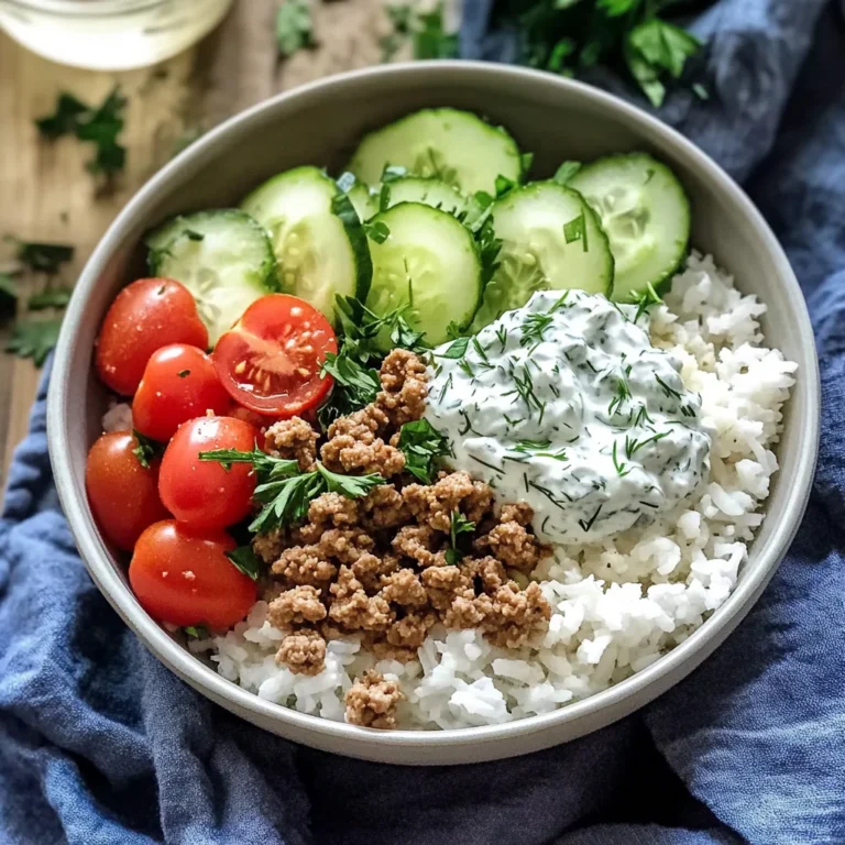 Quick Greek Ground Turkey Rice Bowls