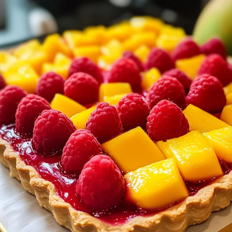 Raspberry Mango Tart