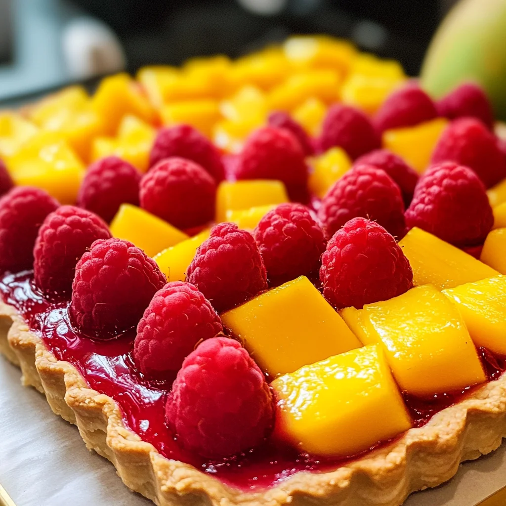 Raspberry Mango Tart