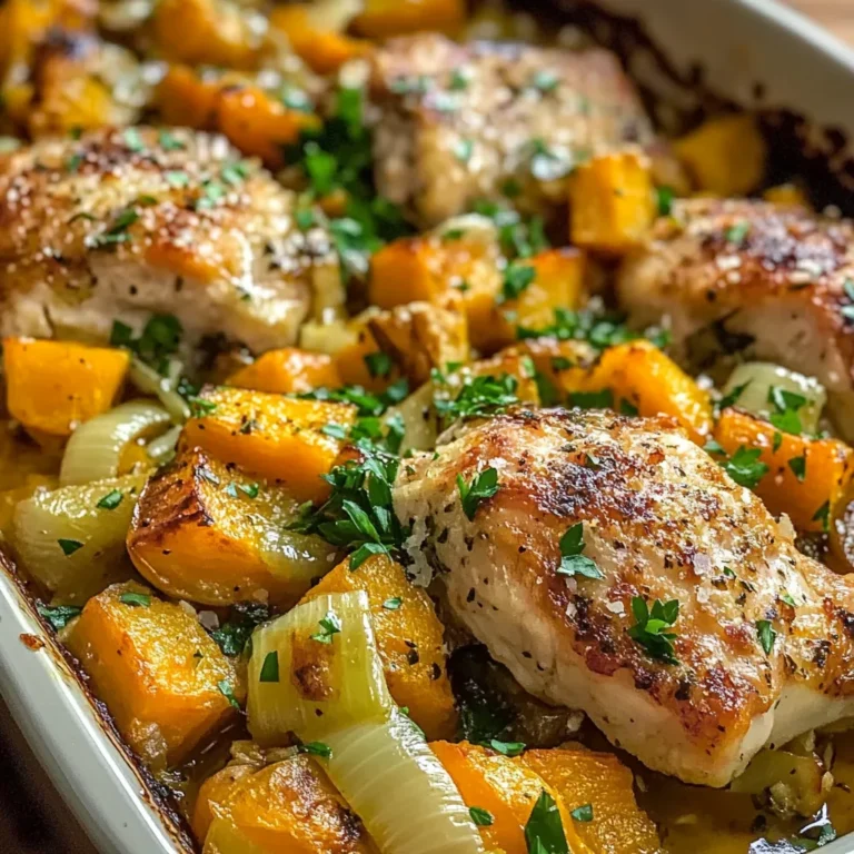 Roasted Chicken Leek and Butternut Squash Bake - Alrightwithme
