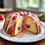 SOUR CREAM STRAWBERRY BUNDT CAKE