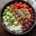 Simple Mediterranean Chicken Bowl Meal Prep