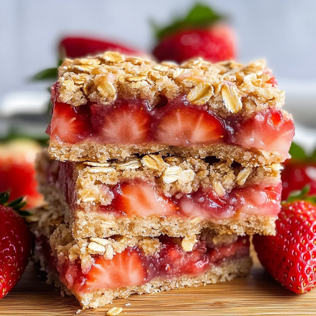 Strawberry Oat Bars