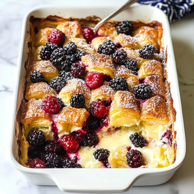 Sweet Breakfast Casserole (with Croissants)