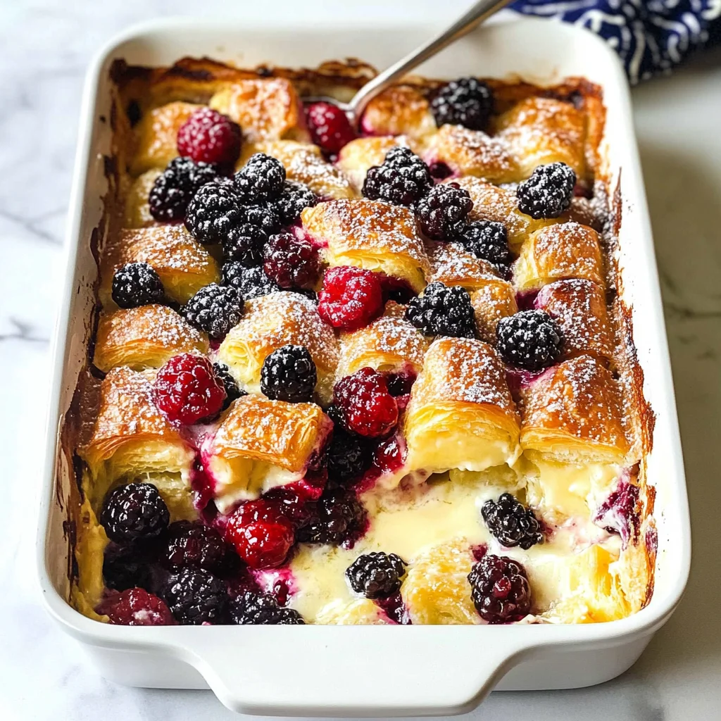 Sweet Breakfast Casserole (with Croissants)