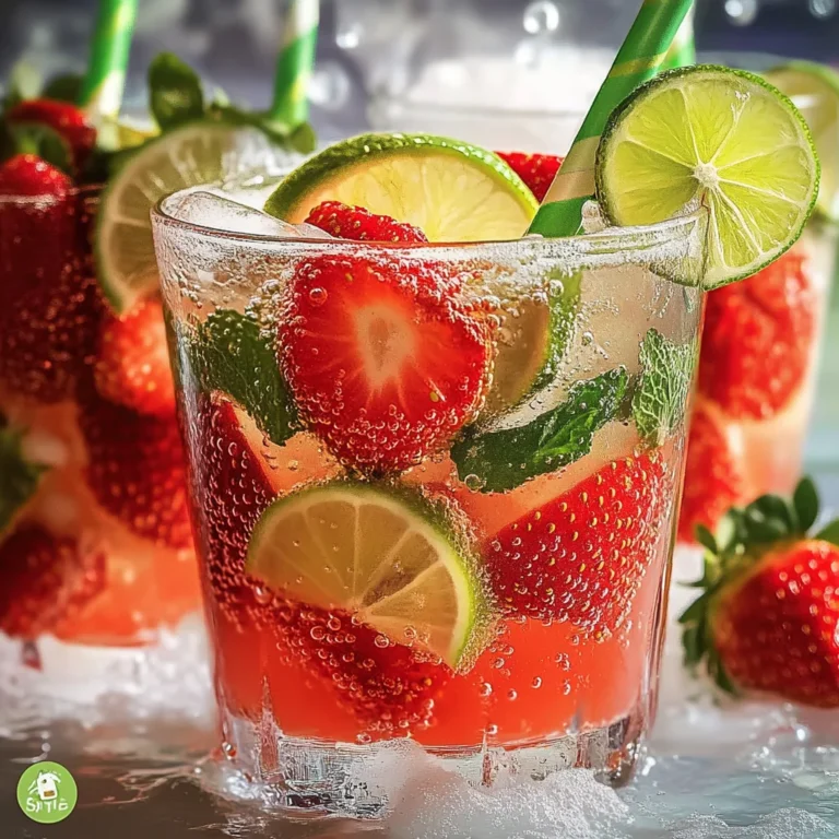 Tart and Sweet Strawberry Limeade