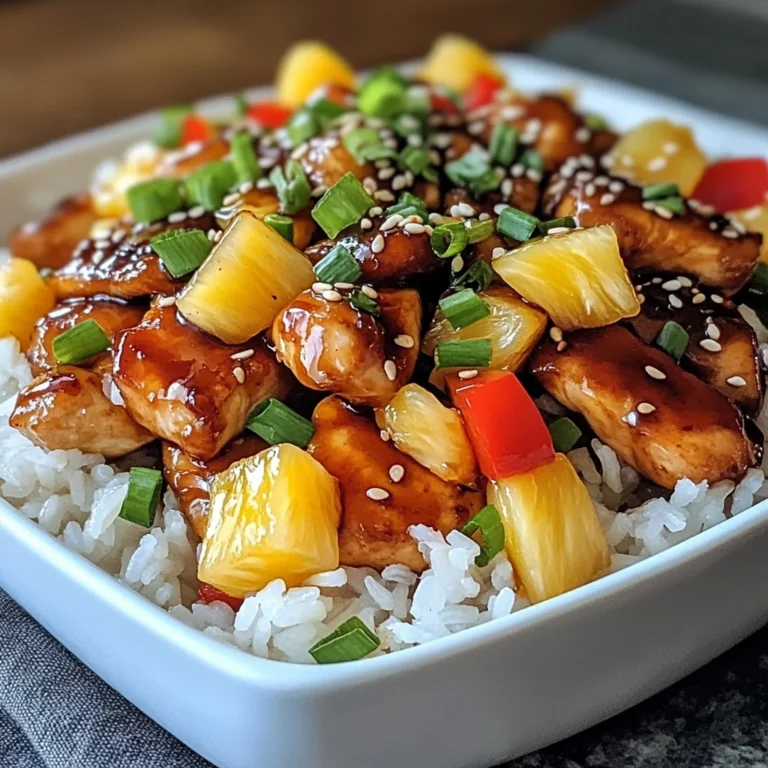 Teriyaki Pineapple Chicken Bowls: A Flavorful Delight!