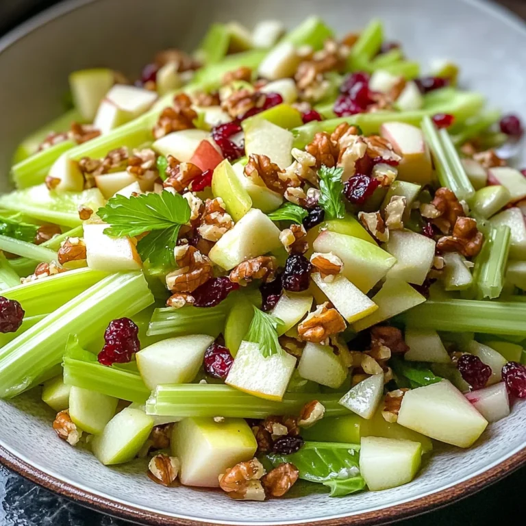 Thanksgiving Celery and Apple Crunch Salad