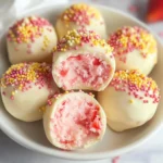 Valentine's Day Strawberry Shortcake Truffles