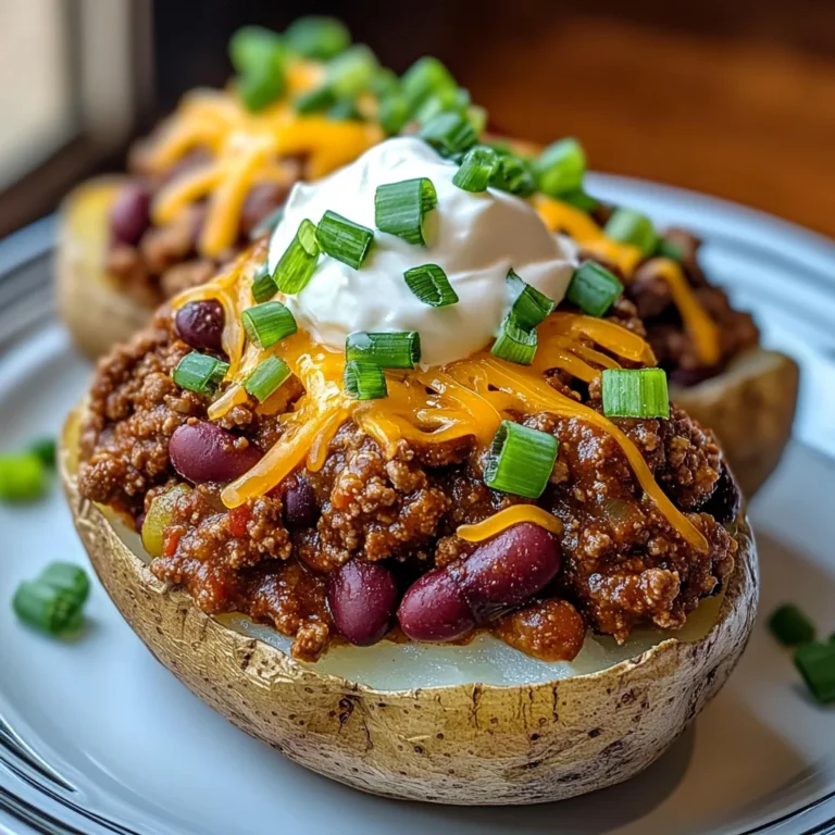 Best Chili Stuffed Baked Potatoes
