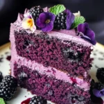 Blackberry Velvet Cake