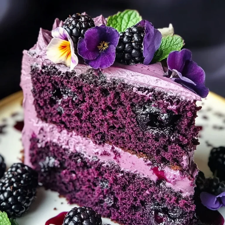 Blackberry Velvet Cake