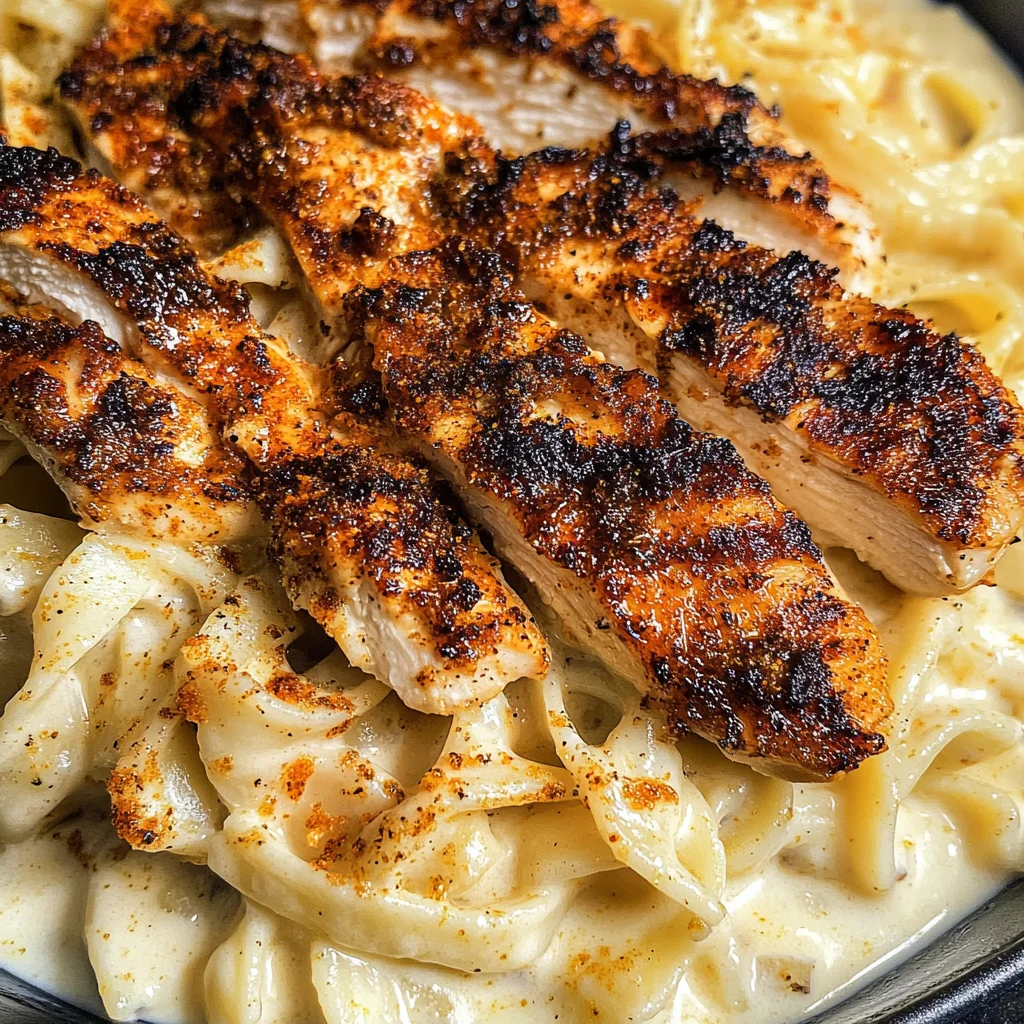 Blackened Cajun Chicken Alfredo